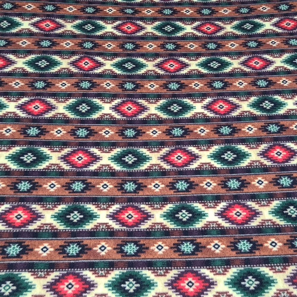 Western Aztec print fleece blanket